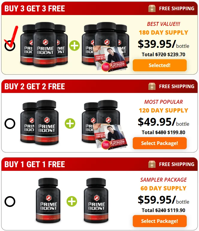 Prime Boost Official Website USA